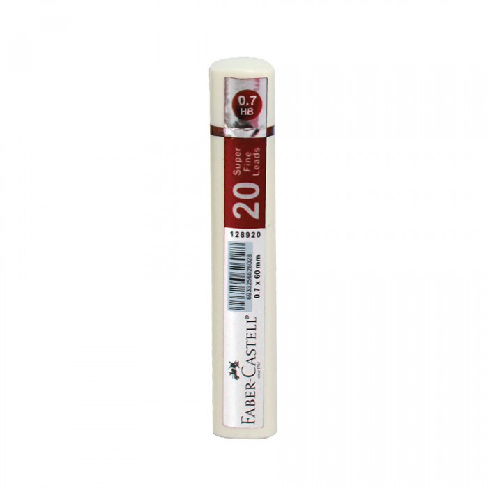 Lead Superfine Grip HB 0.7 mm Tube White